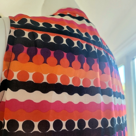 Banana Republic Petite Women's Abstract Sleeveless Top Size M - Picture 3 of 8